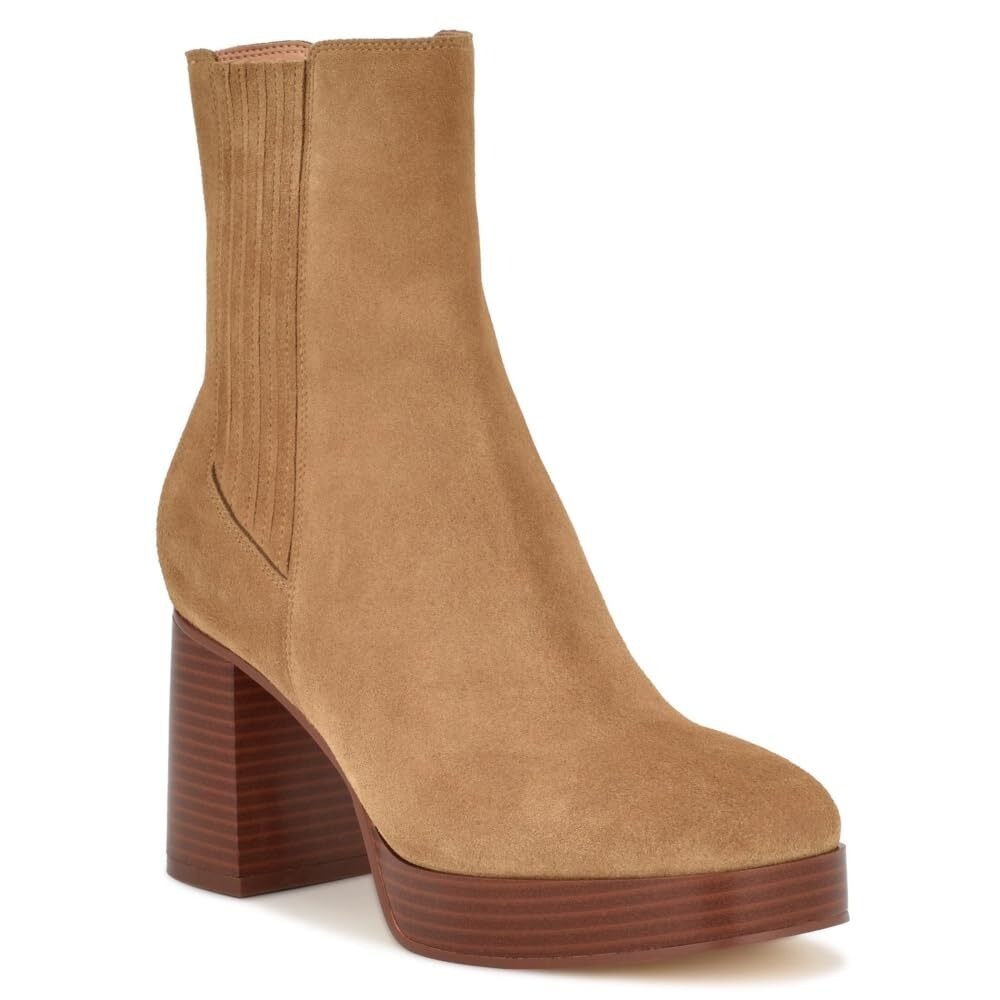 Nine West Women's Eds Boot, Brown 200, 5